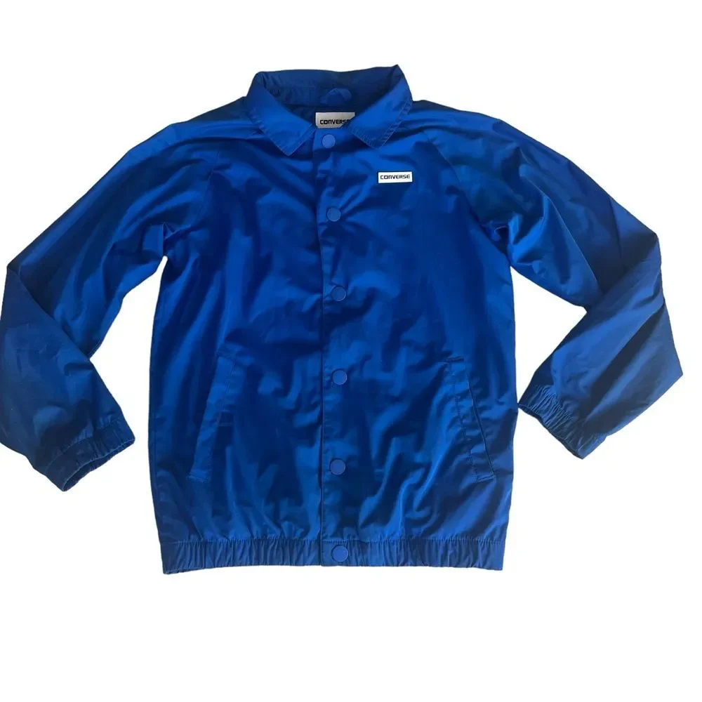 Converse Royal Blue Lined Windbreaker Youth M (10-12 years)